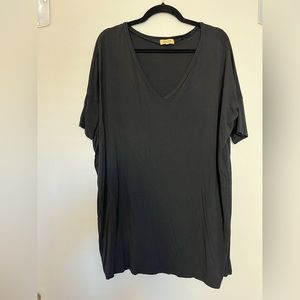 Black, Piko short sleeve mini dress, Size S